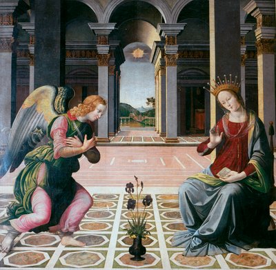 Annunciation by Pietro del Donzello